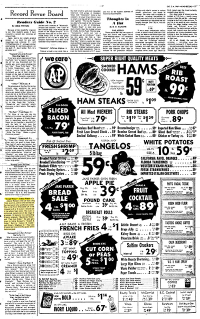 Warrendale Newspaper 3 December 1969, Review of Second Winter